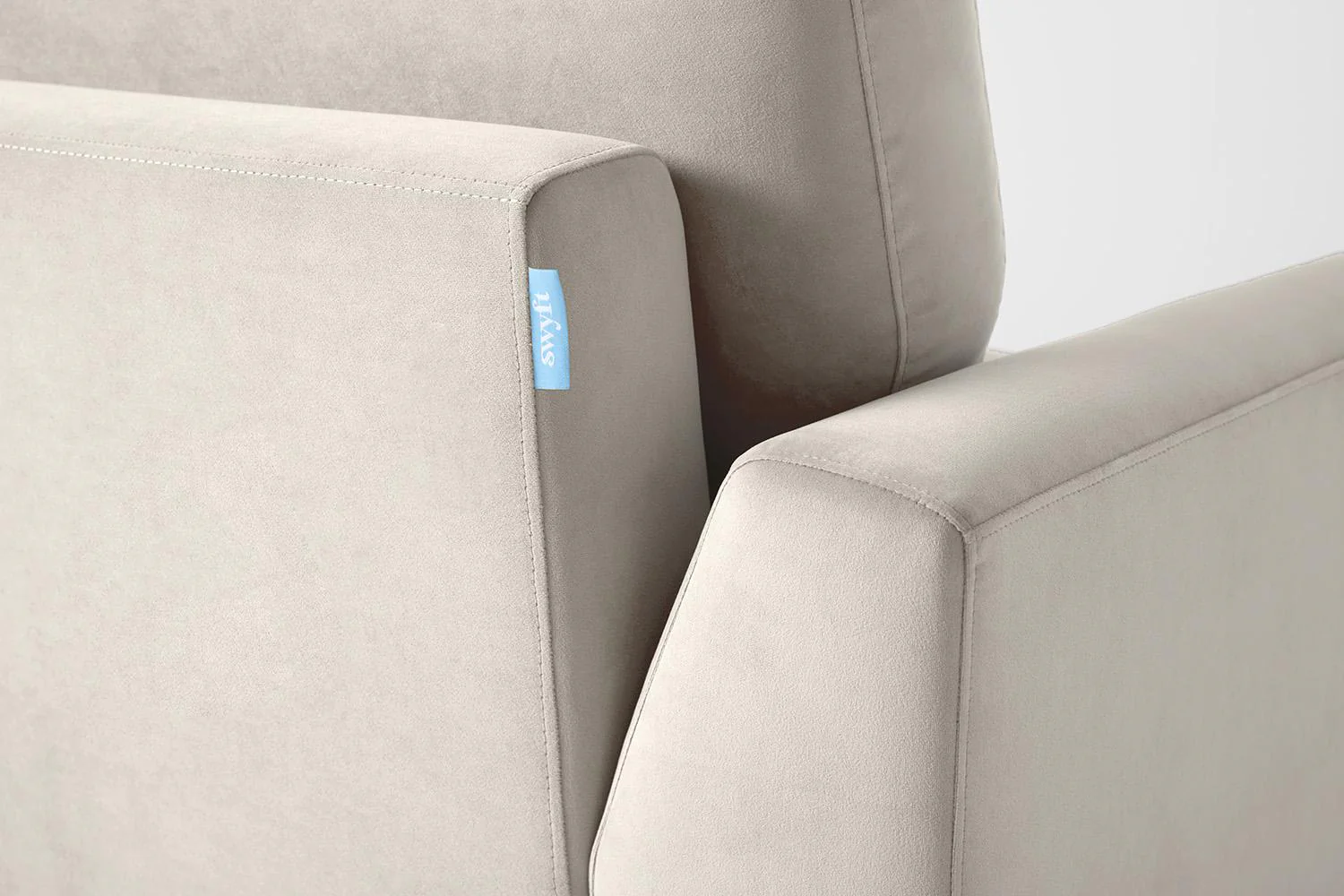 Model 05 3-Seater Sofa with ottoman, Bone - Image 6