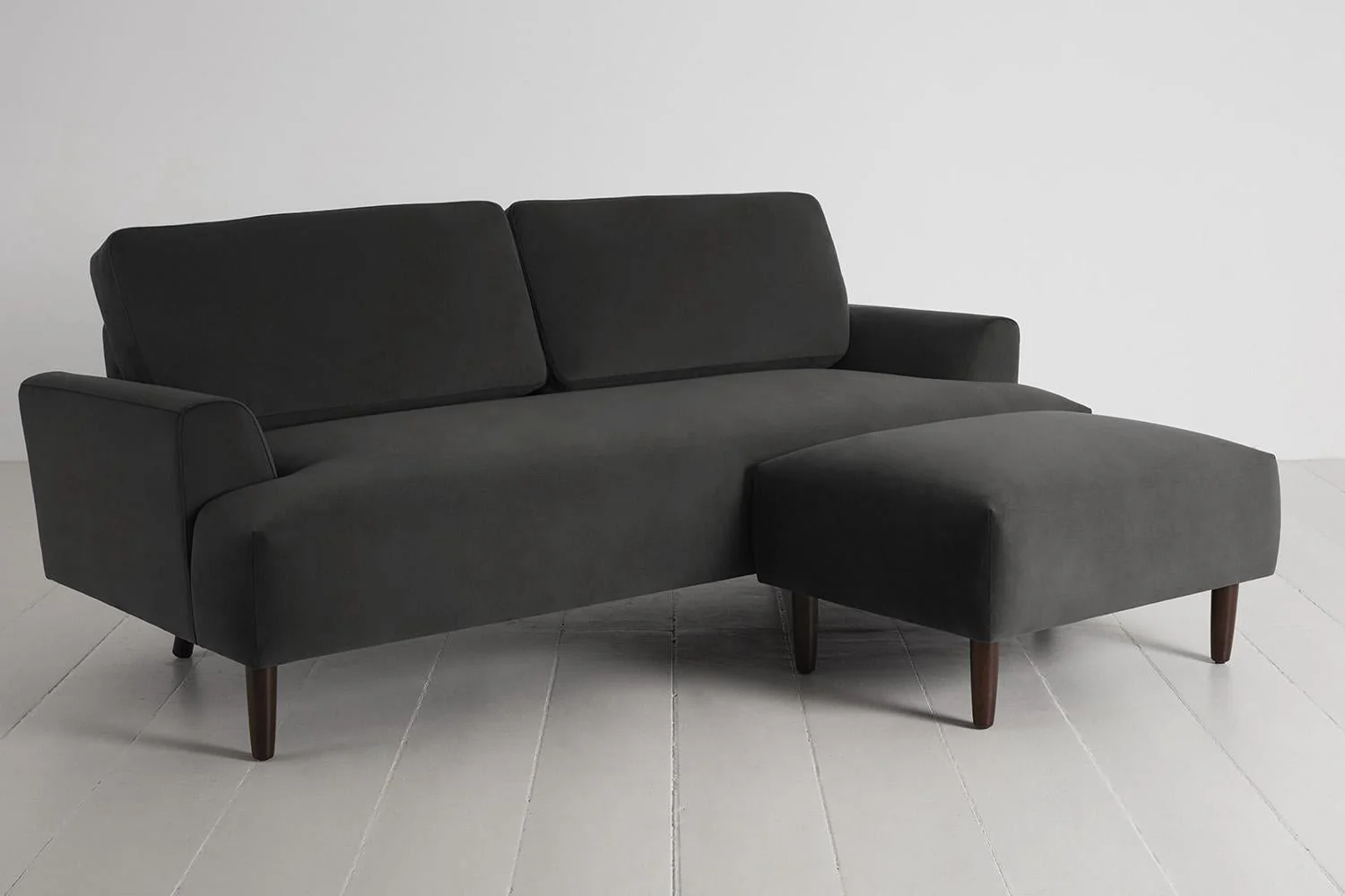 Model 05 3-Seater Sofa with ottoman, Charcoal - Image 4