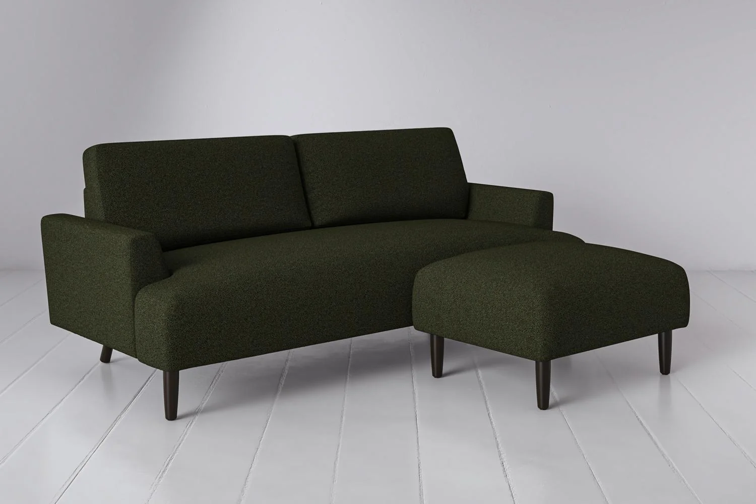 Model 05 3-Seater Sofa with ottoman, Fern - Image 3
