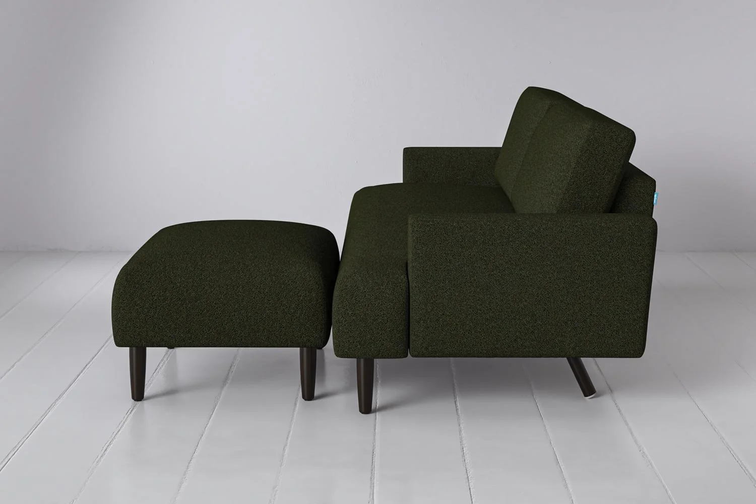 Model 05 3-Seater Sofa with ottoman, Fern - Image 4