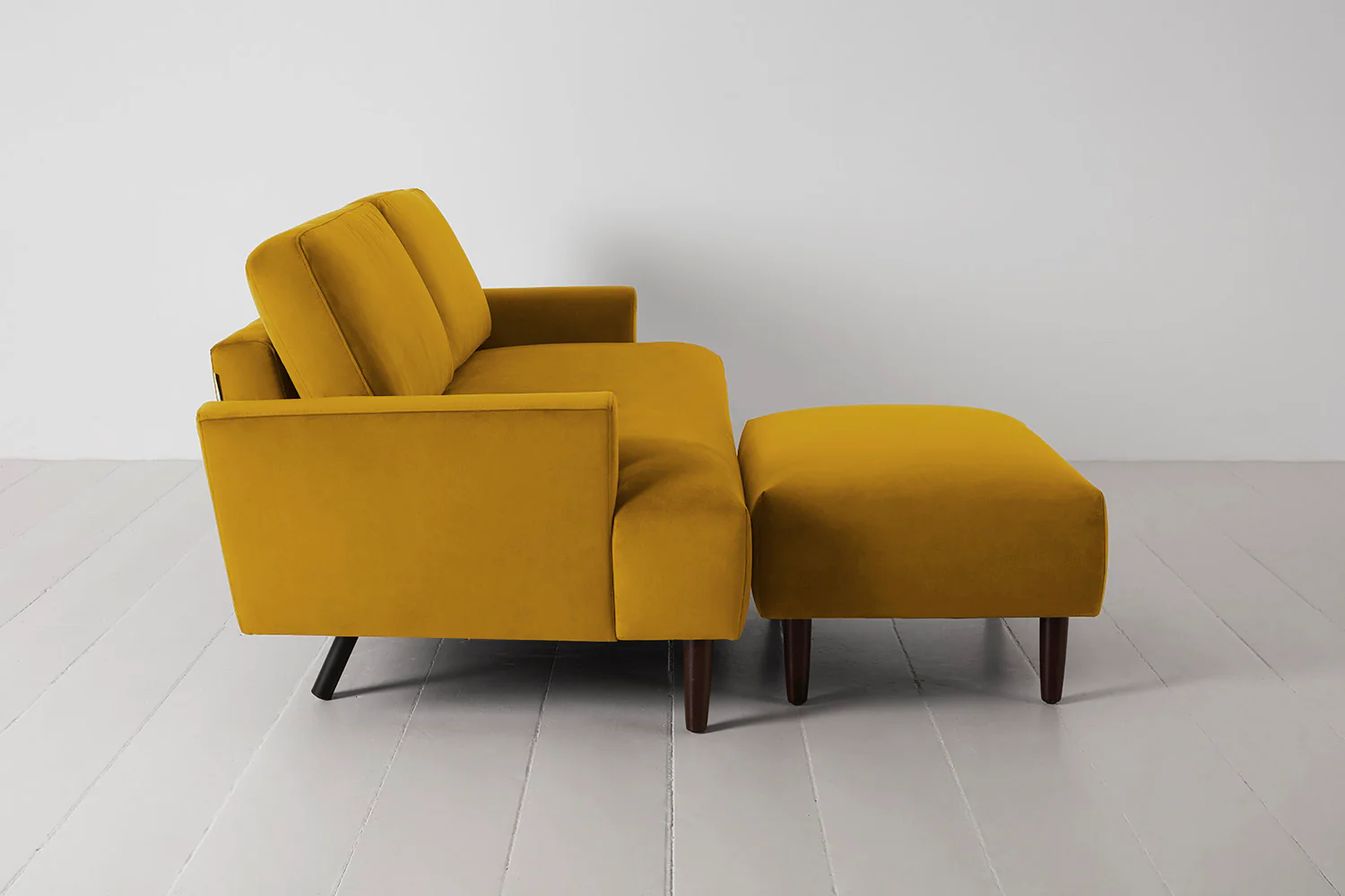 Model 05 3-Seater Sofa with ottoman, Mustard - Image 5