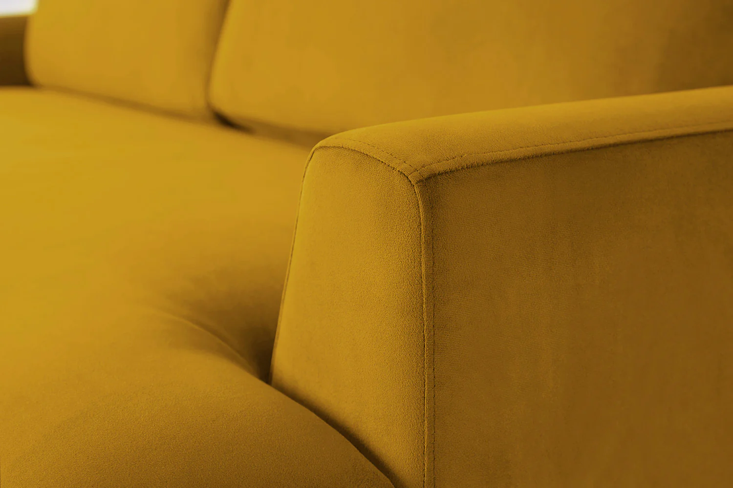 Model 05 3-Seater Sofa with ottoman, Mustard - Image 6