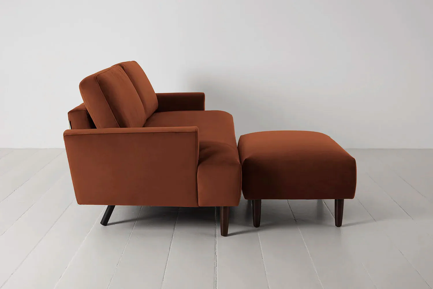 Model 05 3-Seater Sofa with ottoman, Umber - Image 4