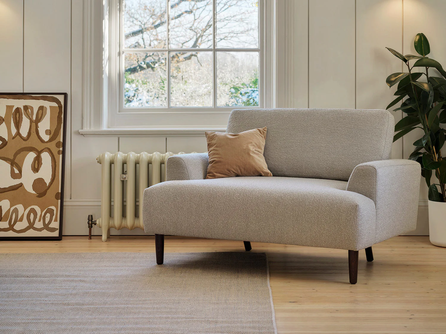 Model 05 Loveseat, Ivory - Image 2
