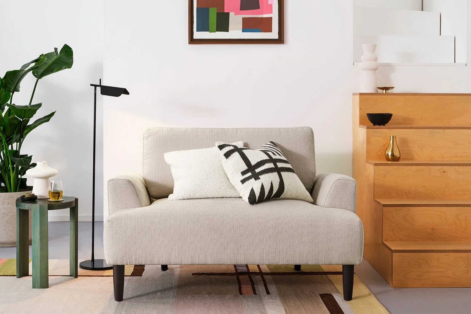 Model 05 Loveseat, Pumice - Image 2