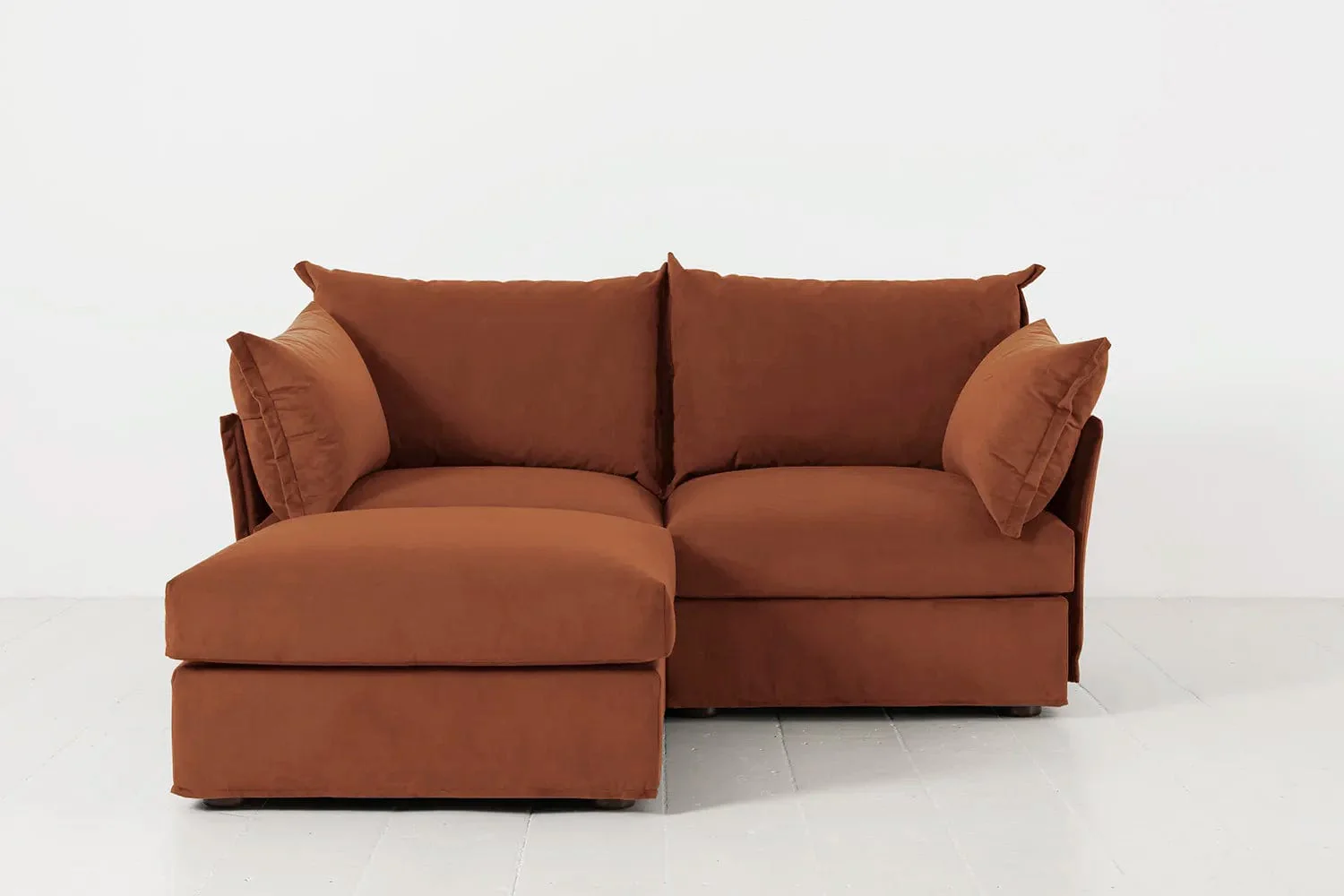 Model 06 2-Seater Left Chaise Sofa, Umber