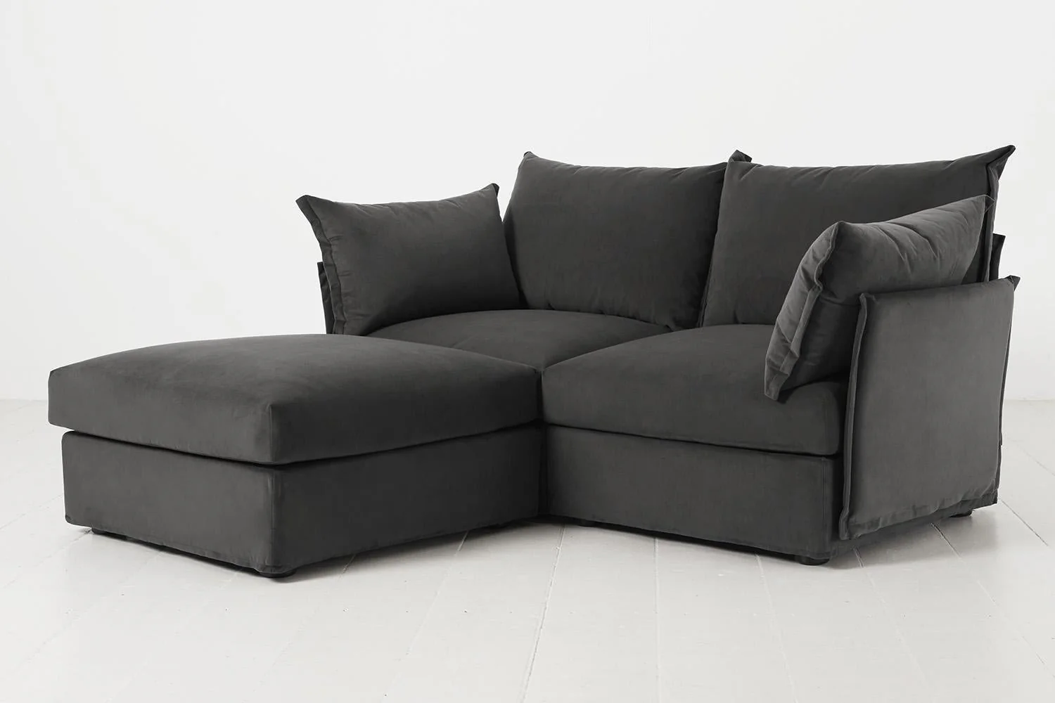 Model 06 2-Seater Left Chaise Sofa, Charcoal - Image 4