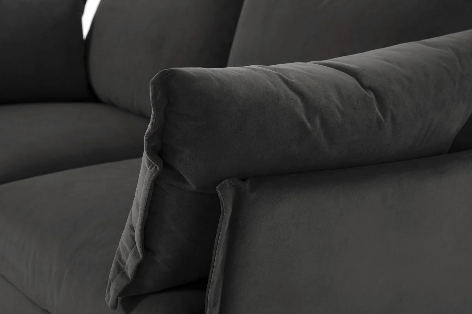 Model 06 2-Seater Left Chaise Sofa, Charcoal - Image 7