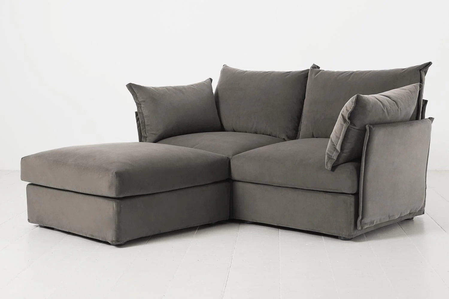 Model 06 2-Seater Left Chaise Sofa, Elephant - Image 2