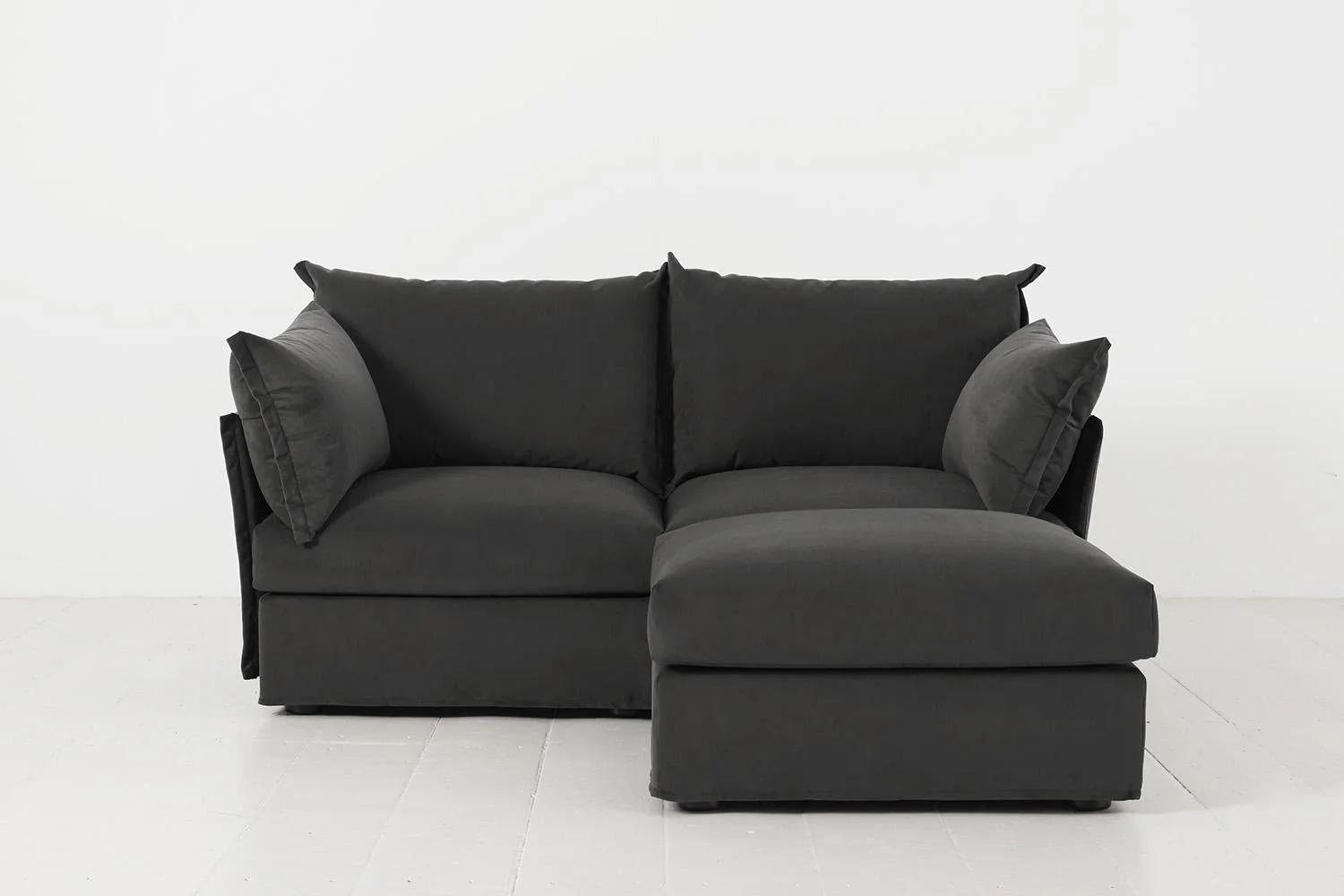 Model 06 2-Seater Right Chaise Sofa, Charcoal