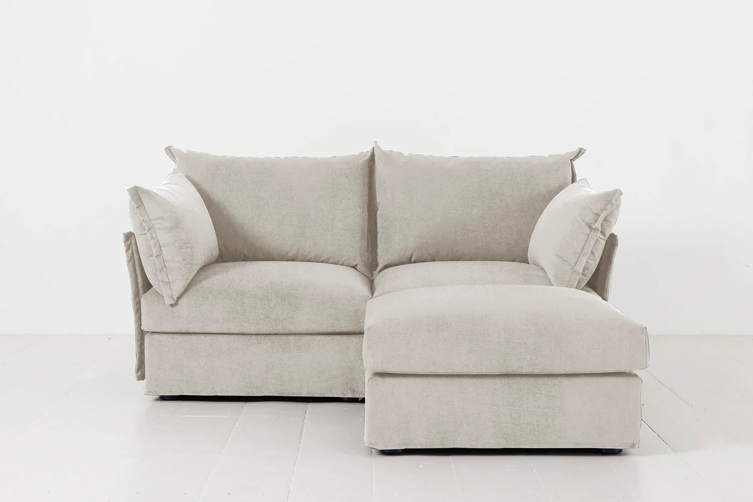 Model 06 2-Seater Right Chaise Sofa, Chalk