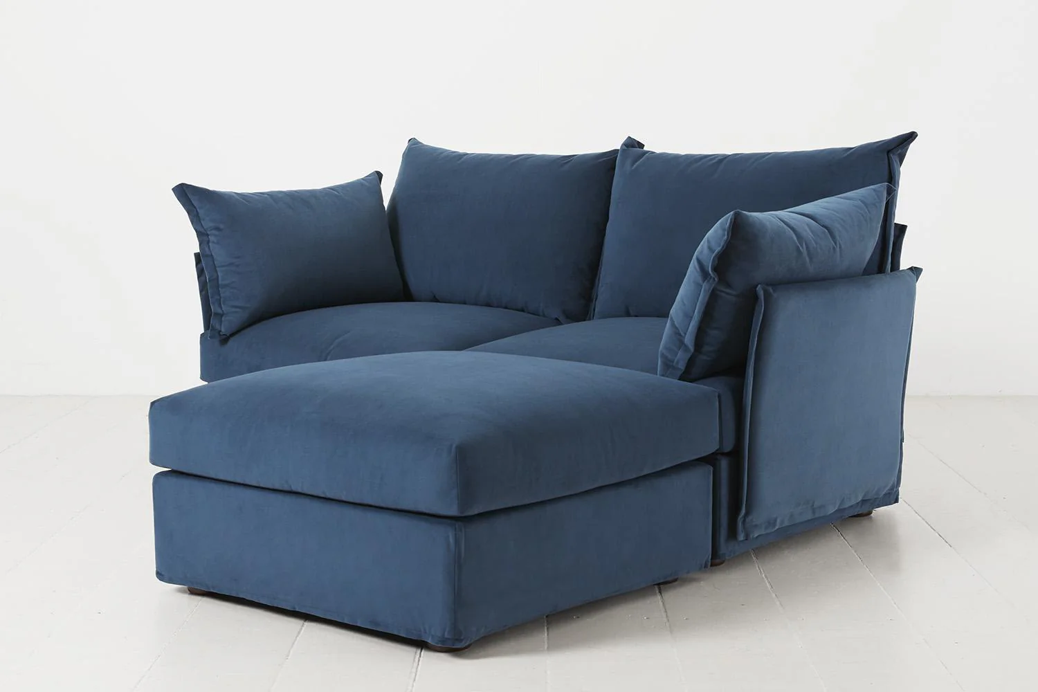 Model 06 2-Seater Right Chaise Sofa, Teal - Image 2