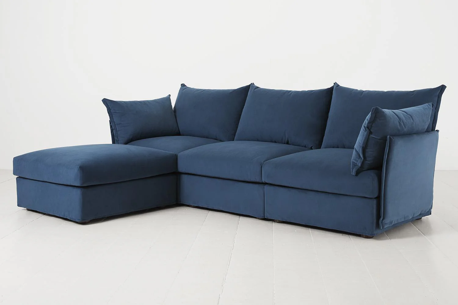 Model 06 3-Seater Left Chaise Sofa, Teal - Image 5