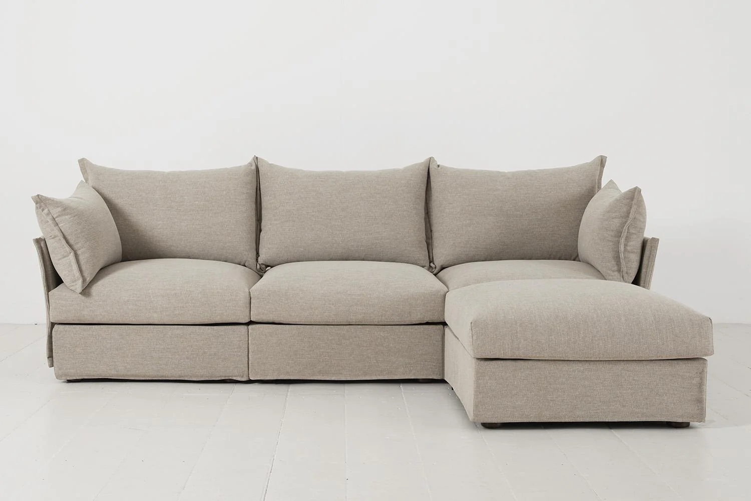 Model 06 3-Seater Right Chaise Sofa, Pumice
