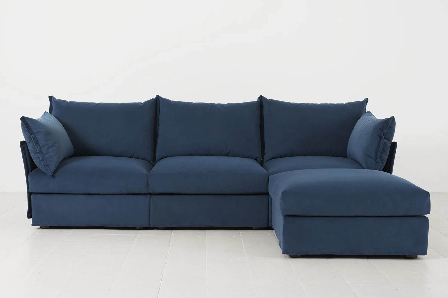 Model 06 3-Seater Right Chaise Sofa, Teal