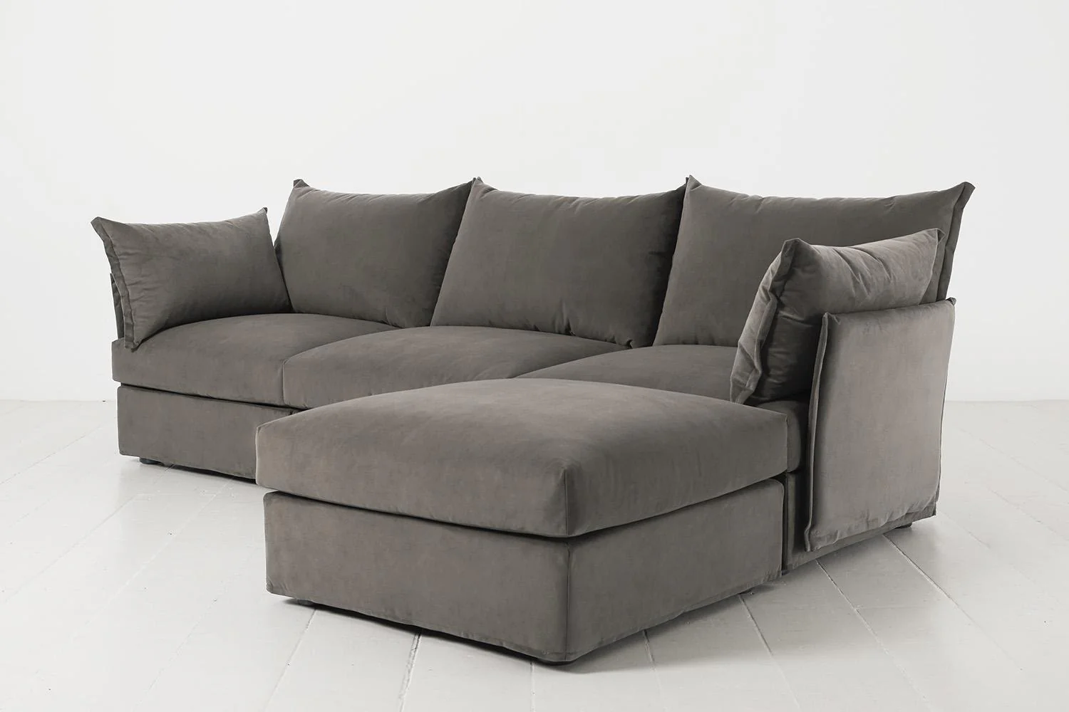 Model 06 3-Seater Right Chaise Sofa, Elephant - Image 2