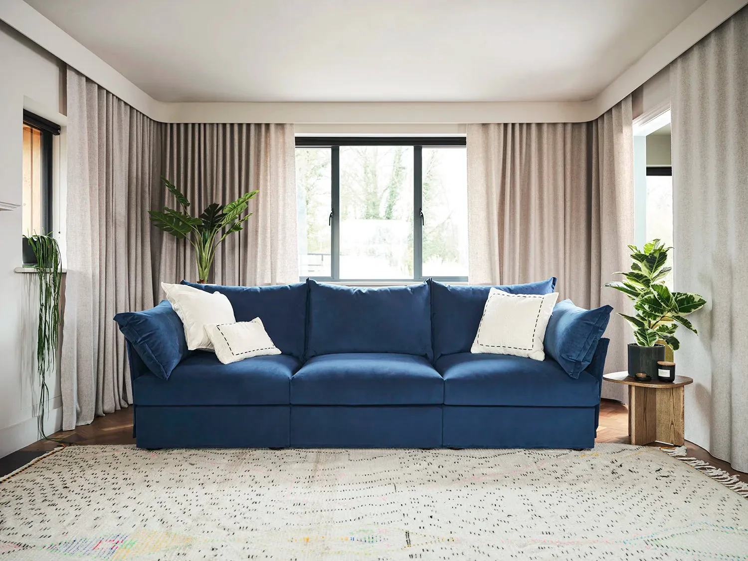 Model 06 3-Seater Sofa, Teal - Image 2