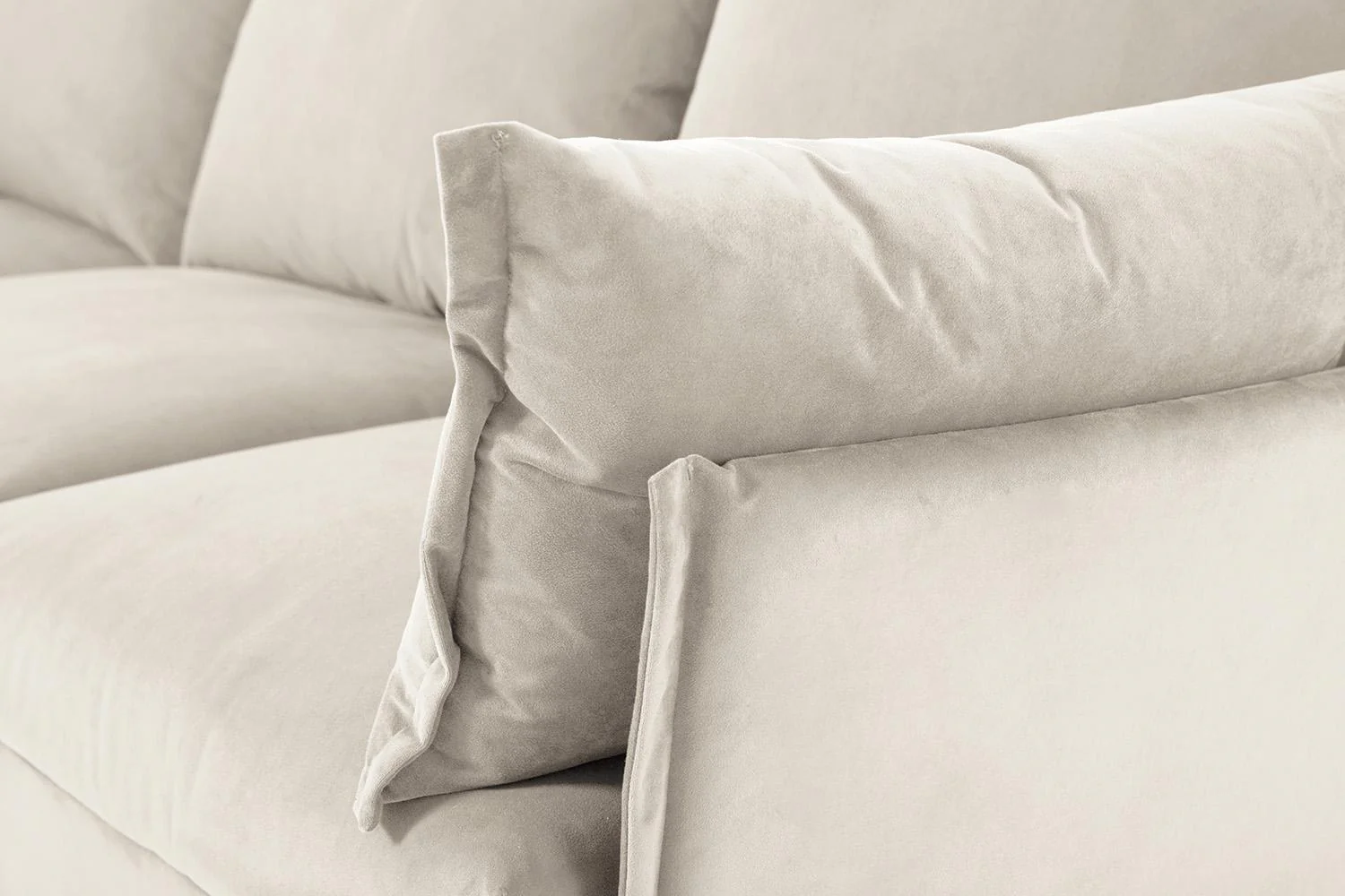 Model 06 Corner Sofa with Ottoman, Bone - Image 3