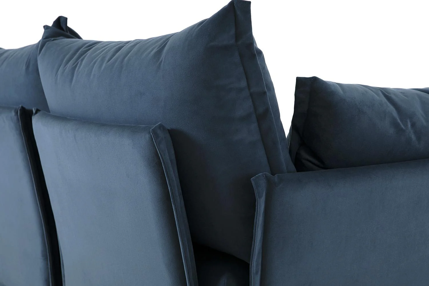 Model 06 Corner Sofa with Ottoman, Teal - Image 4