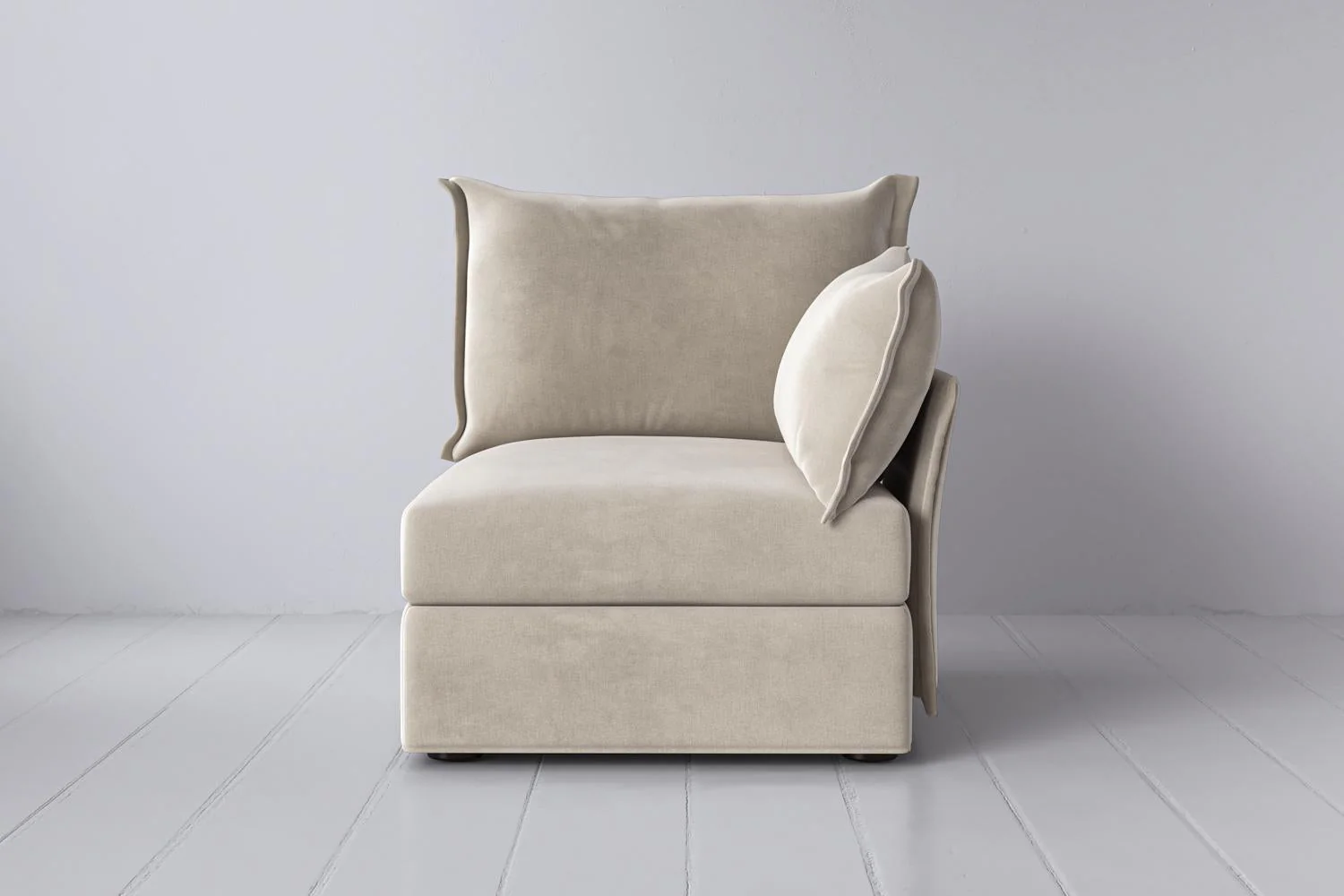 Model 06 Right Arm Module Sofa, Chalk