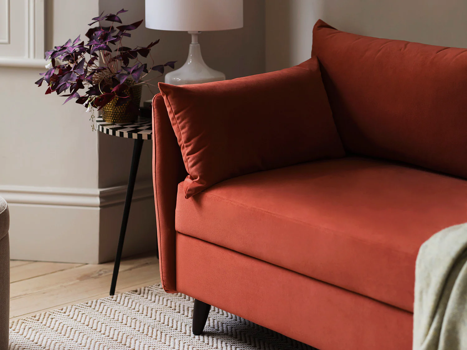 Model 08 Sofa Bed 2.5 Seater, Brick - Image 6