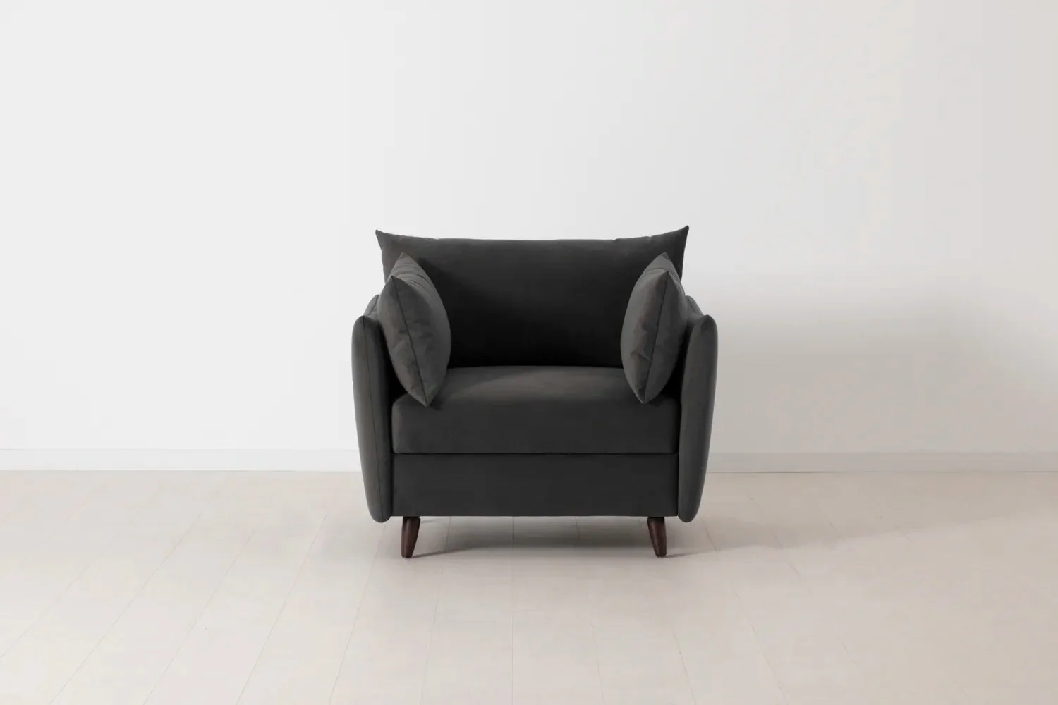Model 08 Chair Bed Single Sofa Bed, Charcoal