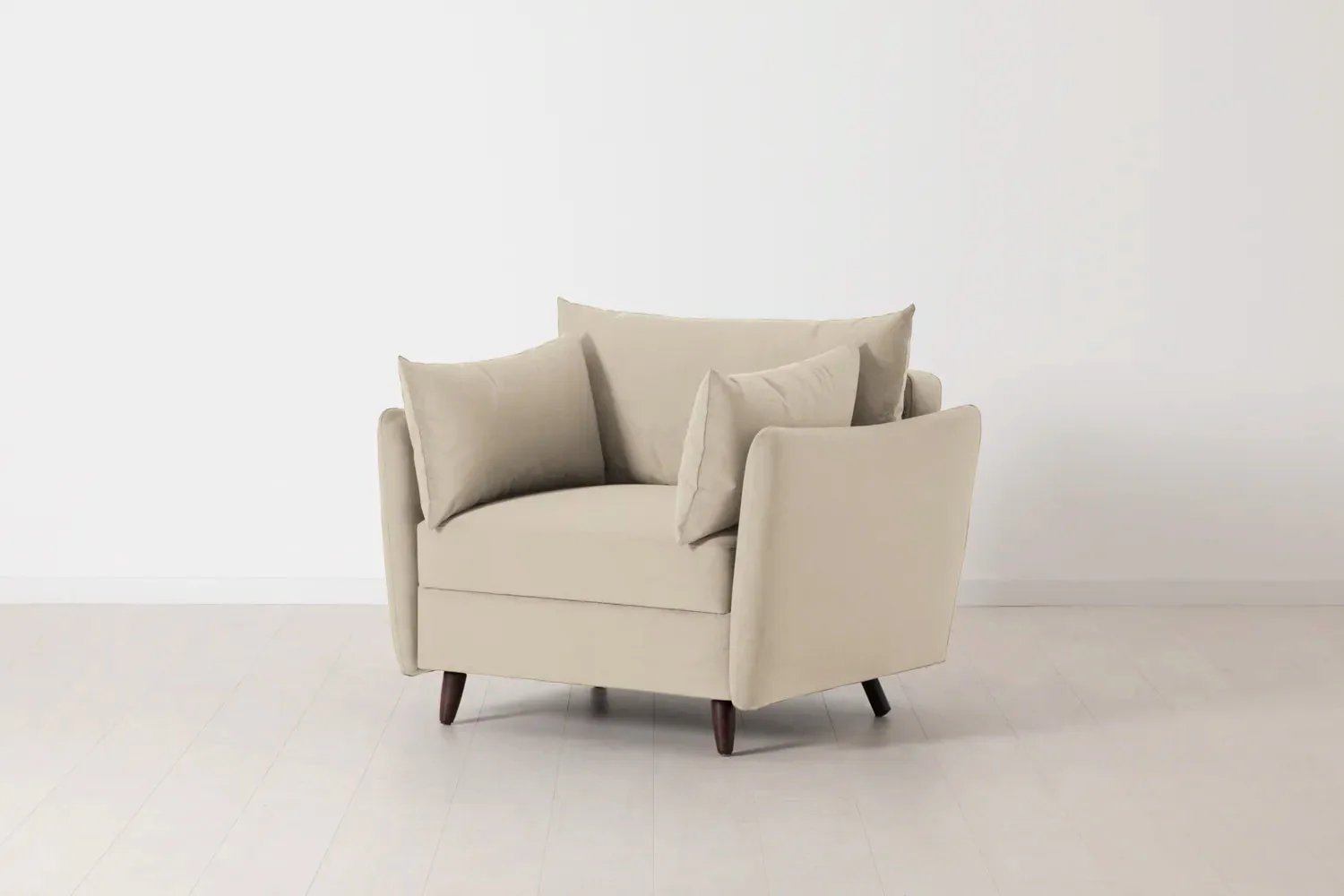 Model 08 Chair Bed Single Sofa Bed, Bone - Image 3