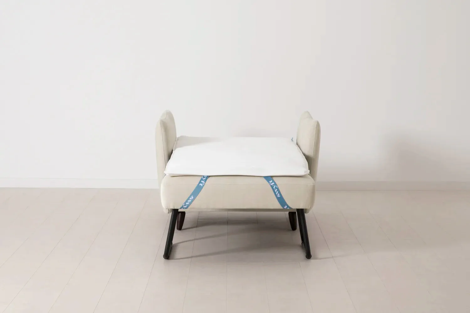 Model 08 Chair Bed Single Sofa Bed, Chalk - Image 5