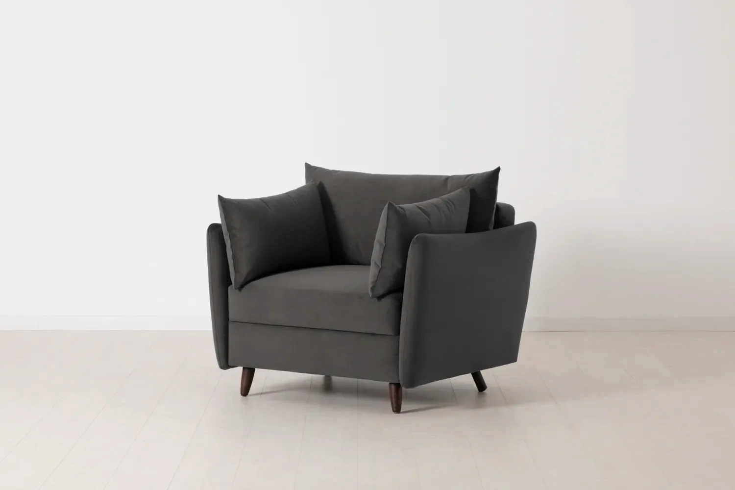 Model 08 Chair Bed Single Sofa Bed, Charcoal - Image 3