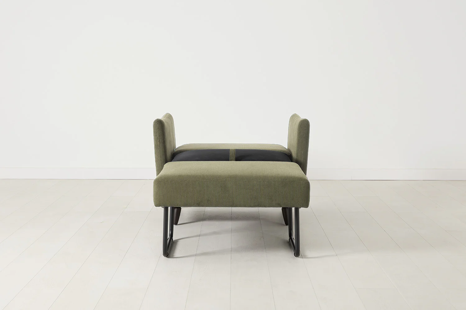 Model 08 Chair Bed Single Sofa Bed, Fennel - Image 4
