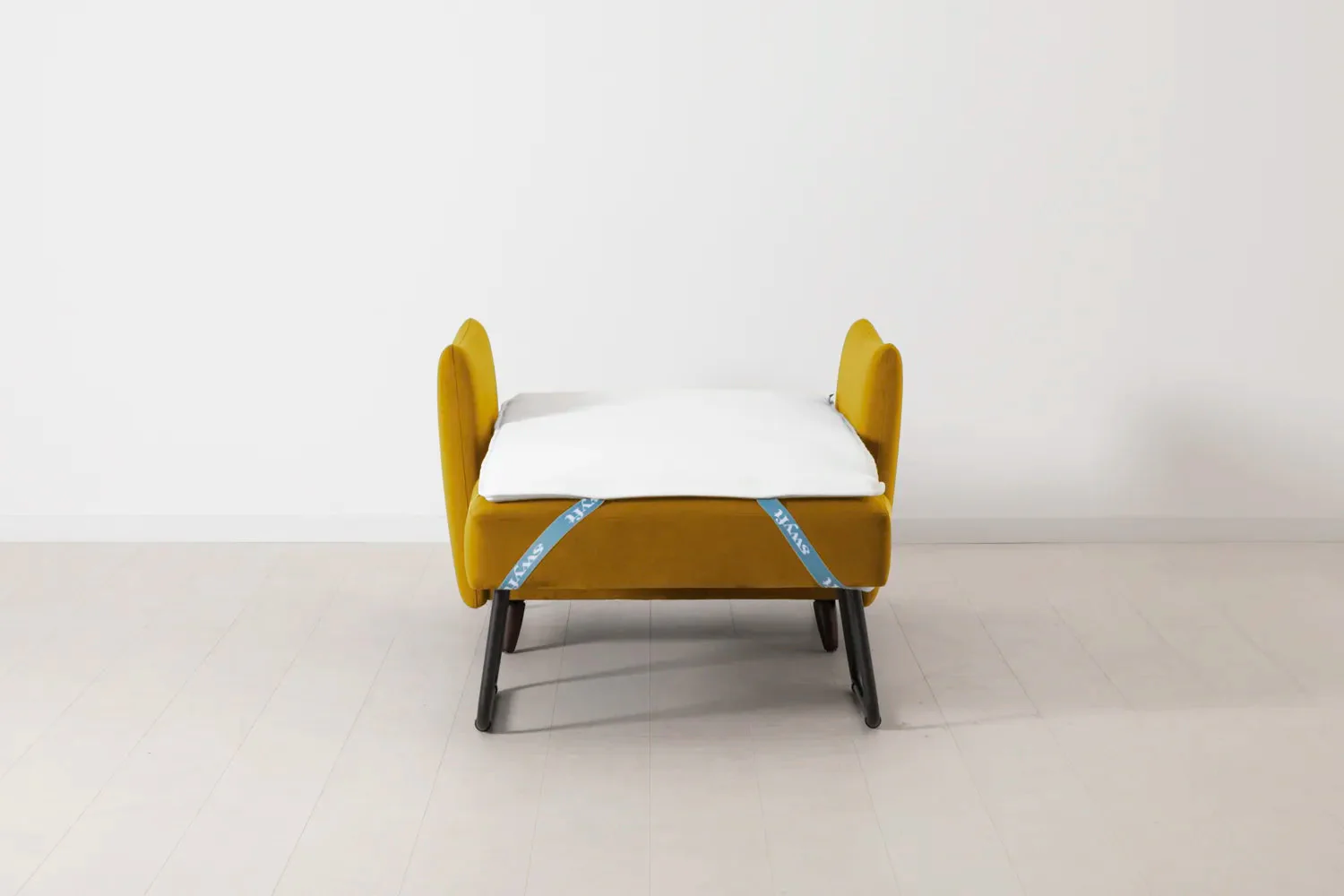 Model 08 Chair Bed Single Sofa Bed, Mustard - Image 8