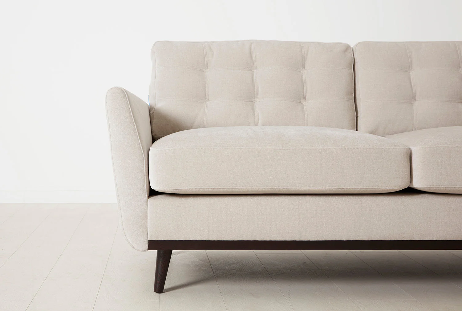Model 10 2-Seater Sofa with Ottoman, Chalk - Image 4