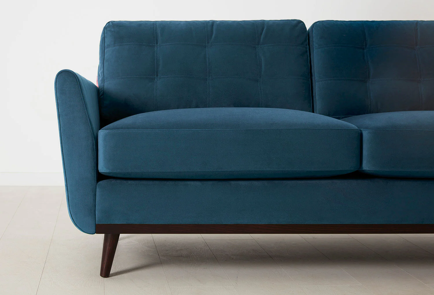 Model 10 2-Seater Sofa with Ottoman, Teal - Image 4