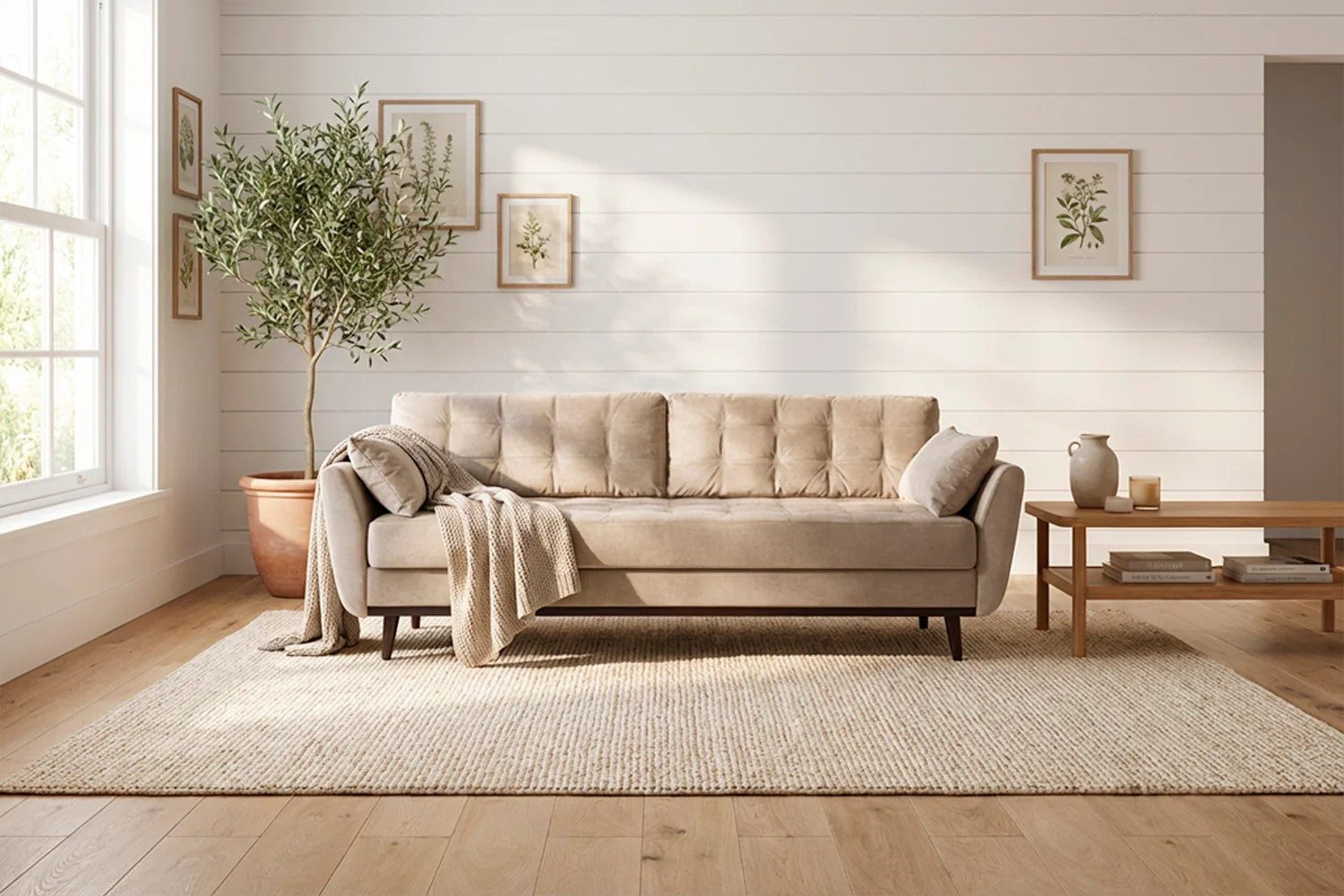 Model 10 Sofa Bed 3 Seater, Chalk - Image 4