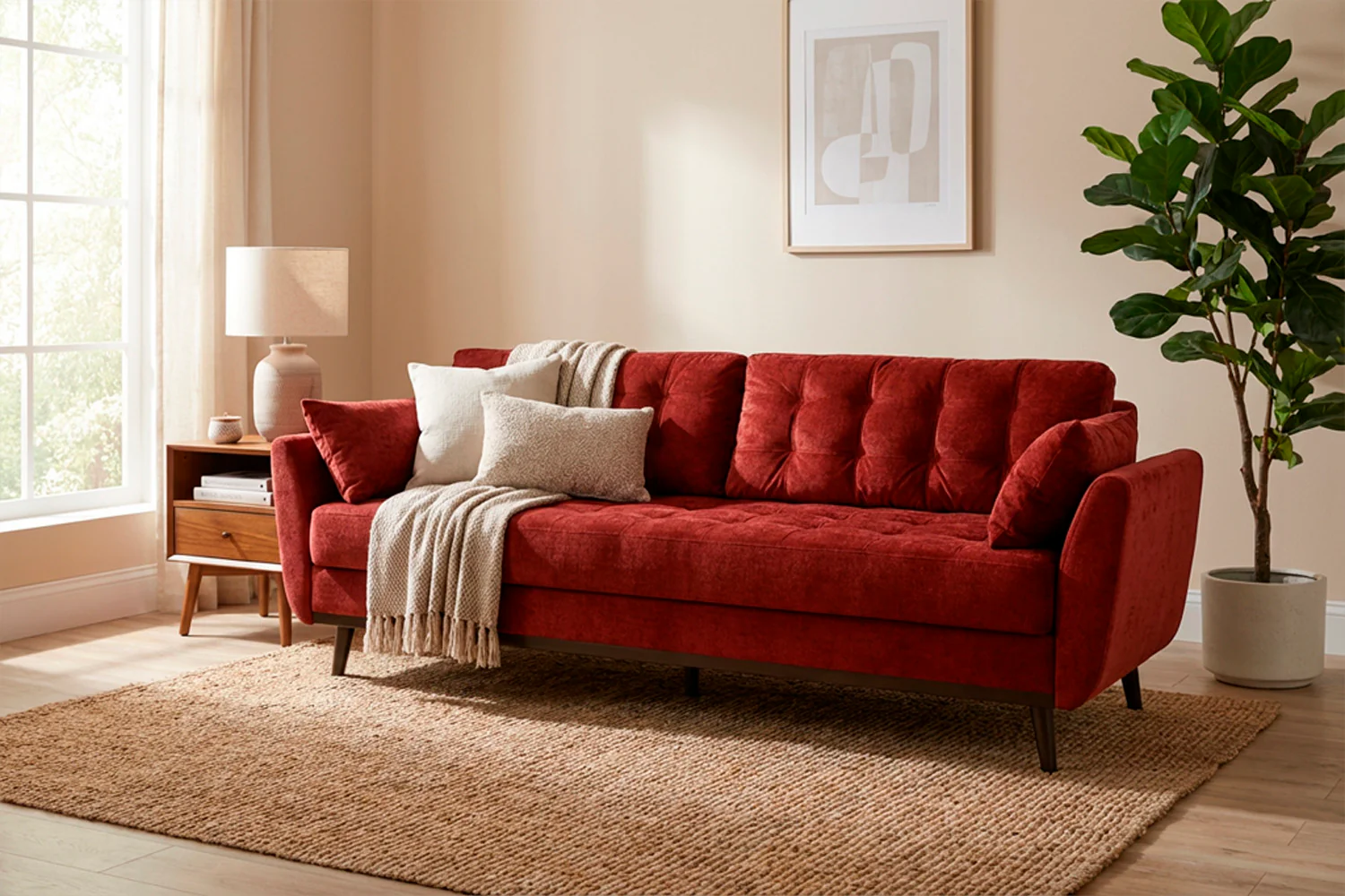 Model 10 Sofa Bed 3 Seater, Harissa - Image 4