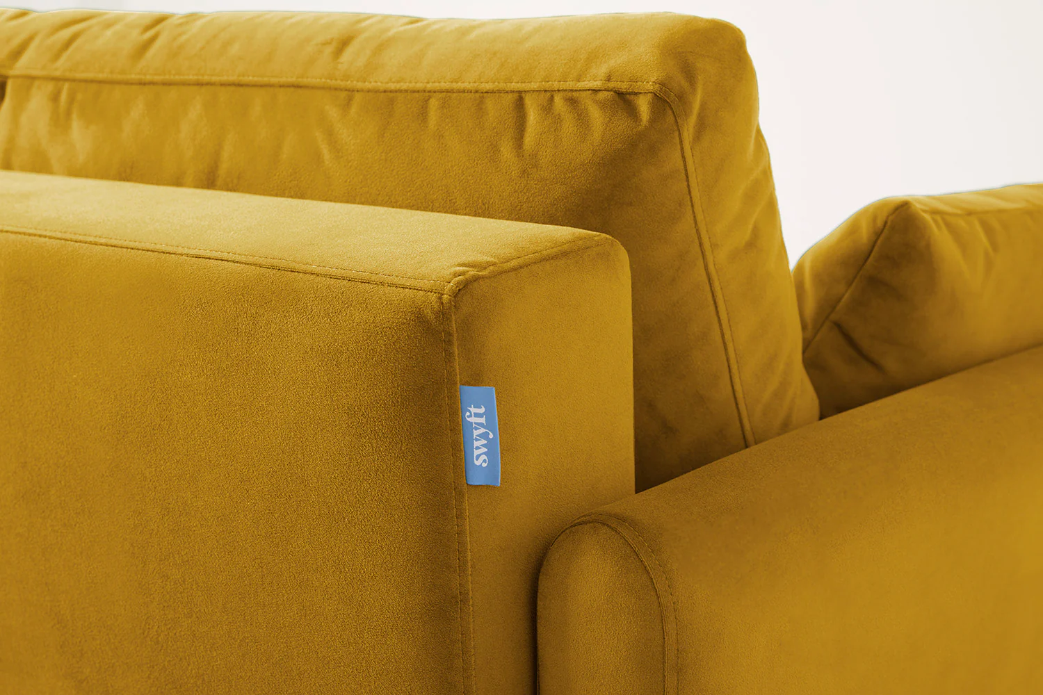 Model 10 Sofa Bed 3 Seater, Mustard - Image 9