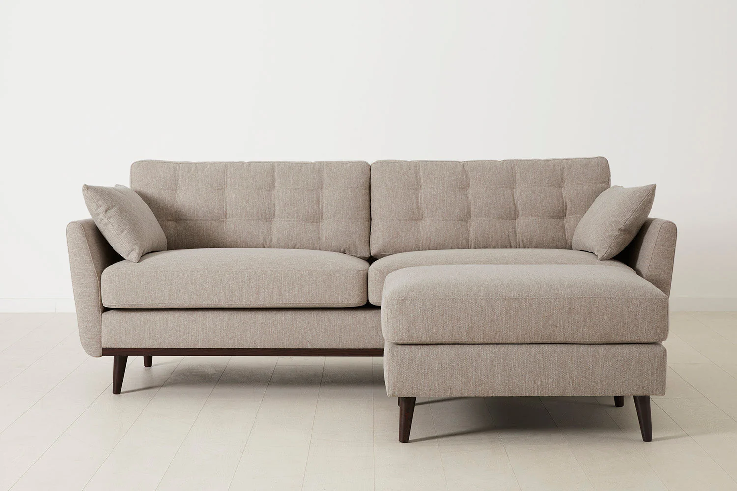 Model 10 3-Seater Sofa with Ottoman, Pumice