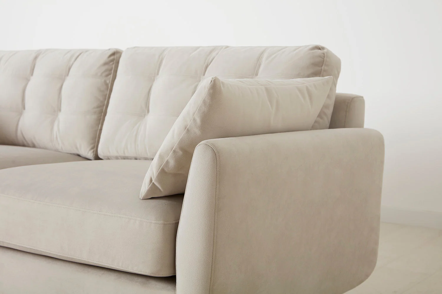 Model 10 3-Seater Sofa with Ottoman, Bone - Image 6