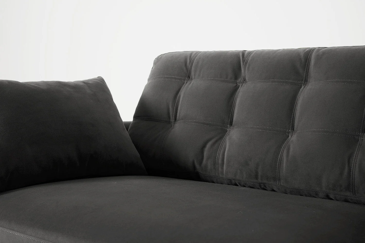 Model 10 3-Seater Sofa with Ottoman, Charcoal - Image 6