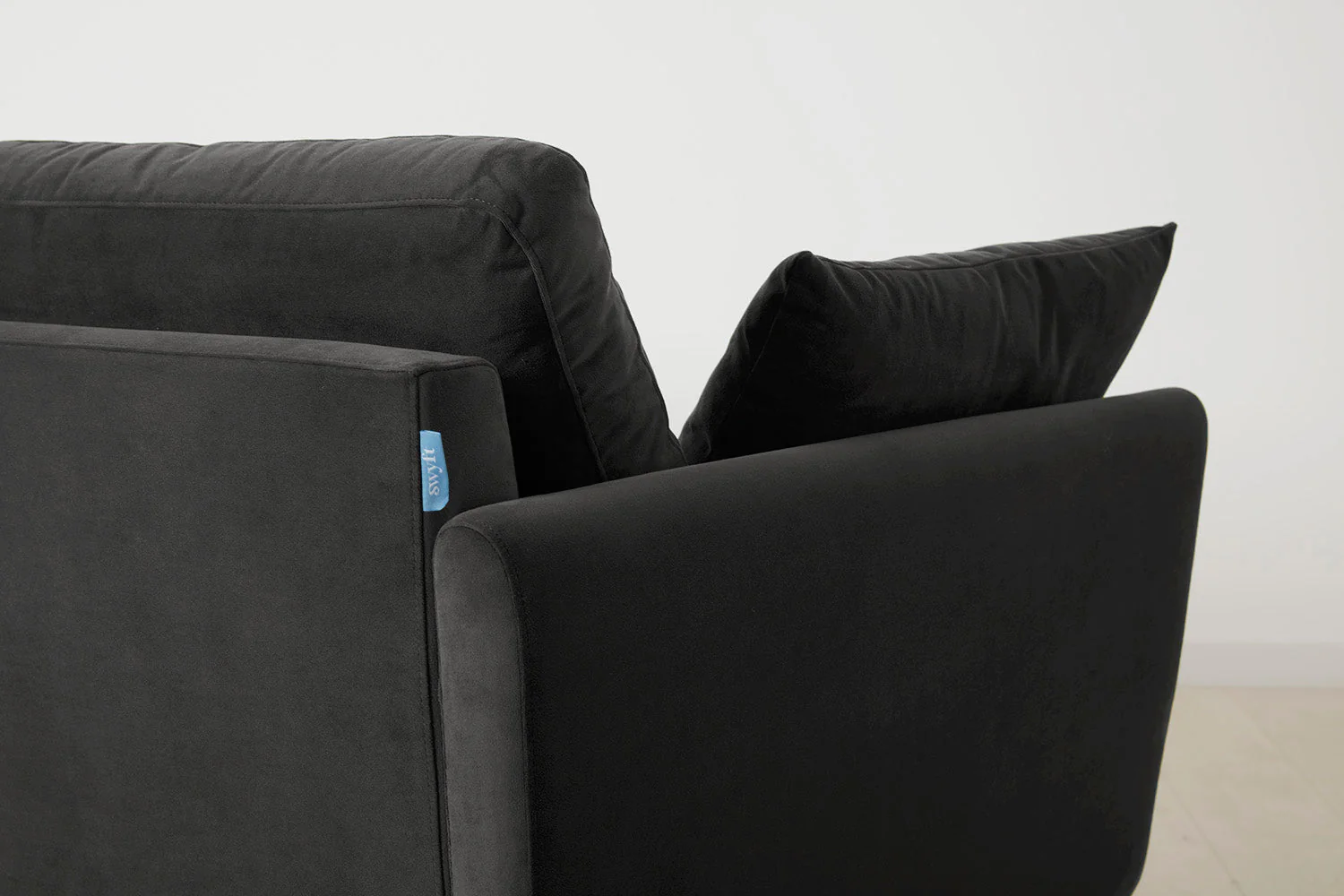 Model 10 3-Seater Sofa with Ottoman, Charcoal - Image 7
