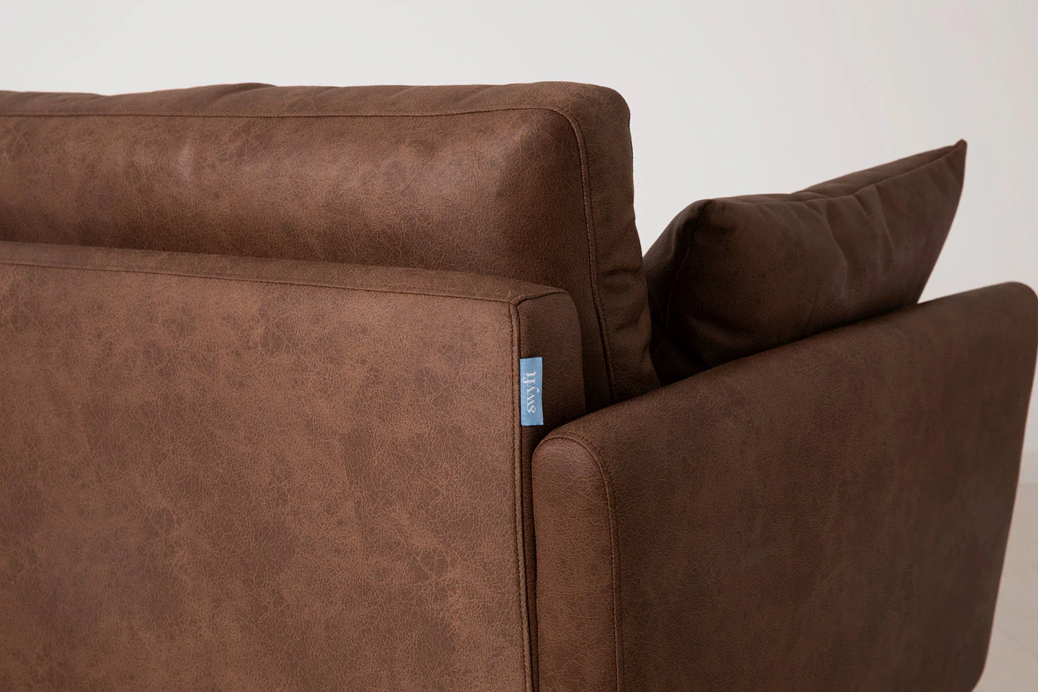 Model 10 3-Seater Sofa with Ottoman, Chestnut - Image 6