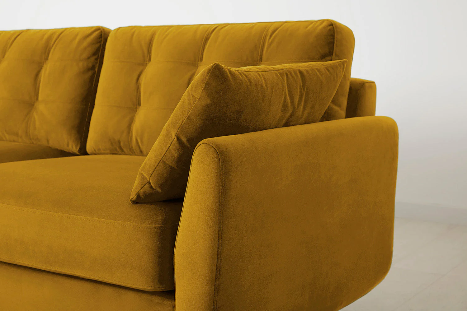 Model 10 3-Seater Sofa with Ottoman, Mustard - Image 5