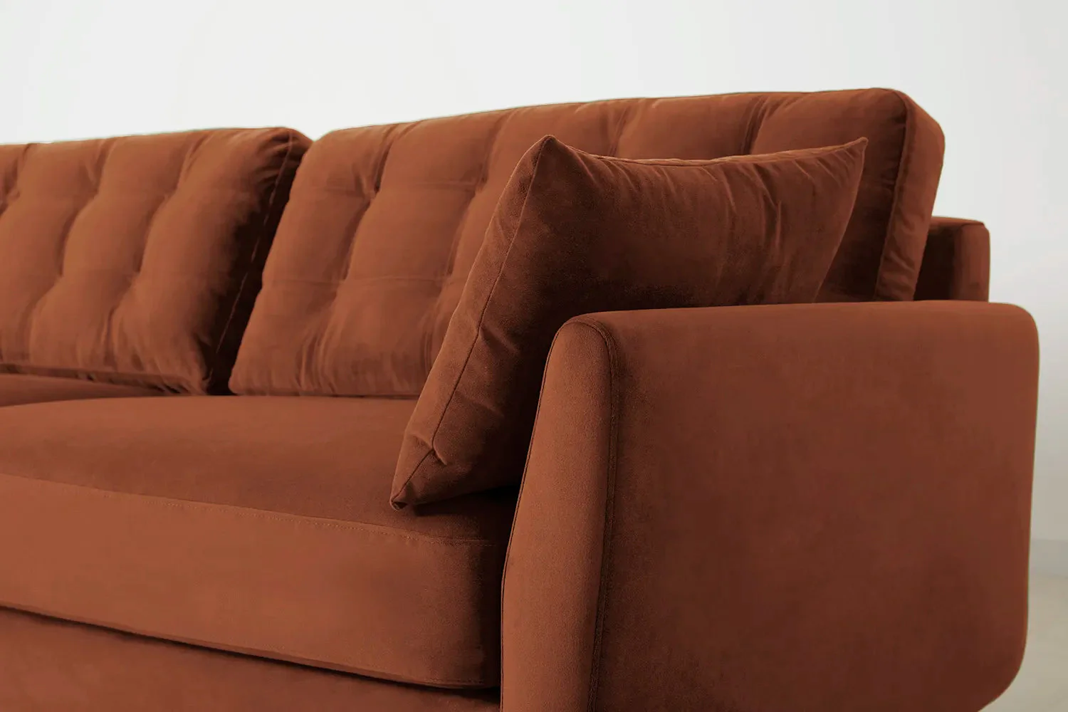 Model 10 3-Seater Sofa with Ottoman, Umber - Image 4