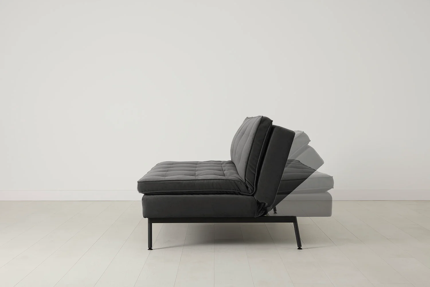 Model 11 Sofa Bed 3 Seater, Charcoal - Image 2