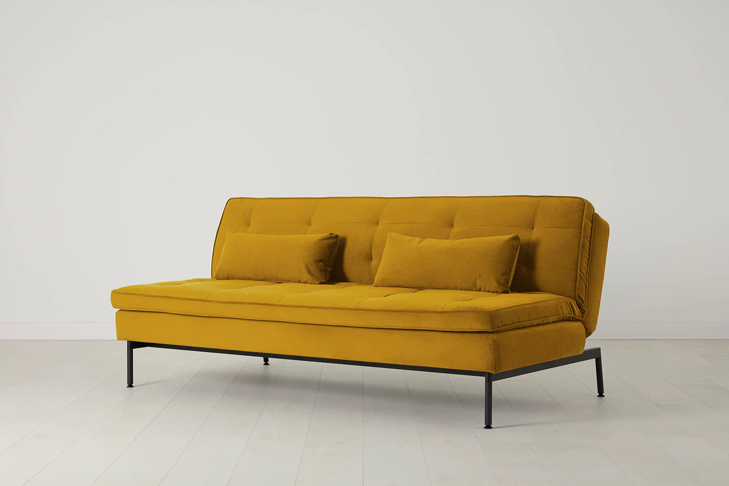 Model 11 Sofa Bed 3 Seater, Mustard - Image 4