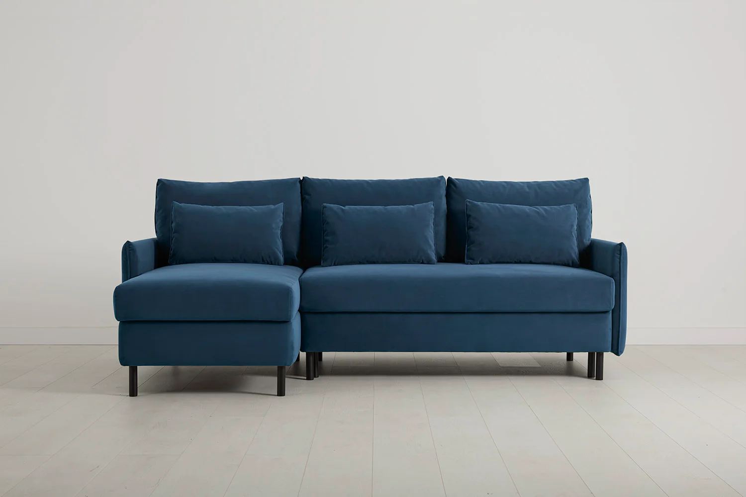 Model 12 Sofa Bed with Storage 3 Seater Left Chaise, Teal