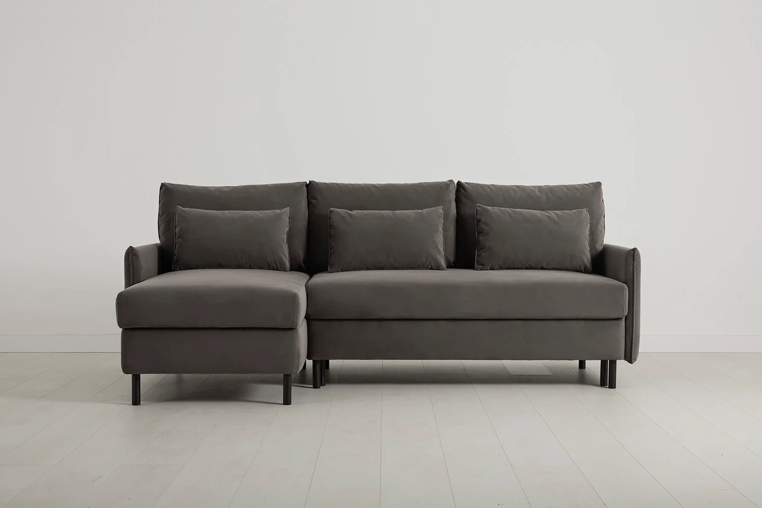 Model 12 Sofa Bed with Storage 3 Seater Left Chaise, Elephant