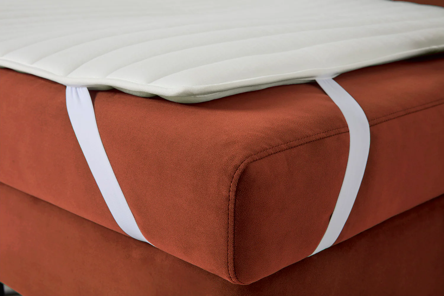 Model 12 Sofa Bed with Storage 3 Seater Left Chaise, Brick - Image 22
