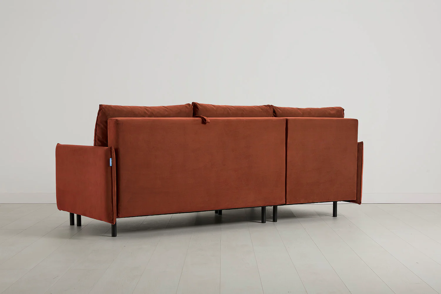 Model 12 Sofa Bed with Storage 3 Seater Left Chaise, Brick - Image 7