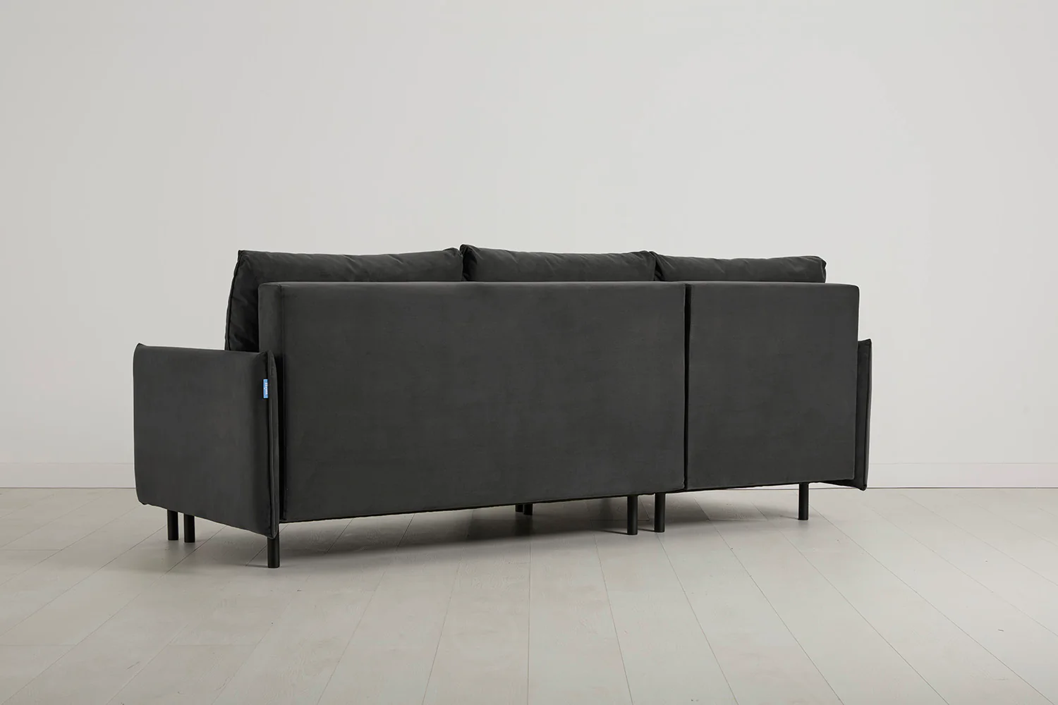 Model 12 Sofa Bed with Storage 3 Seater Left Chaise, Charcoal - Image 11